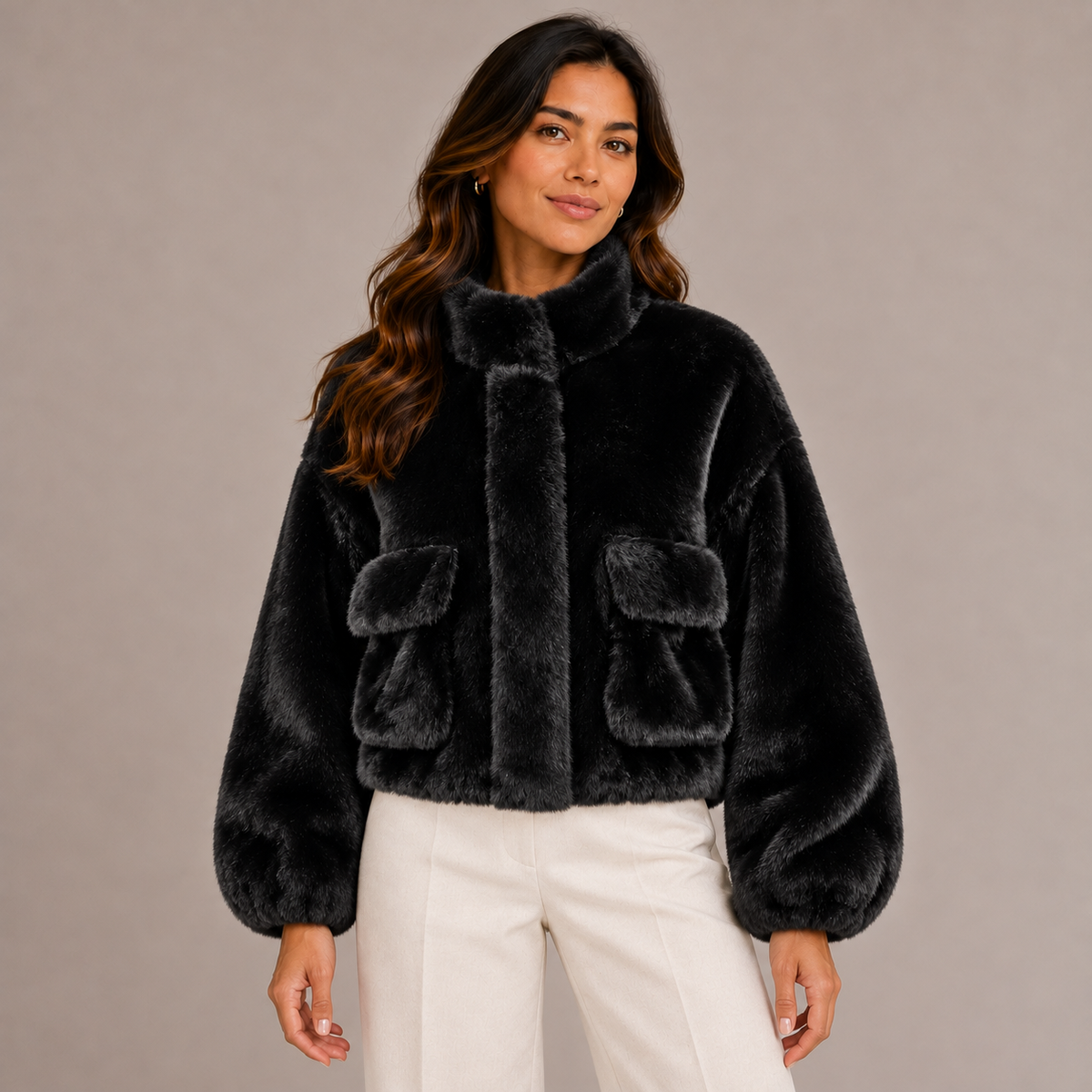 Faux fur jacket 