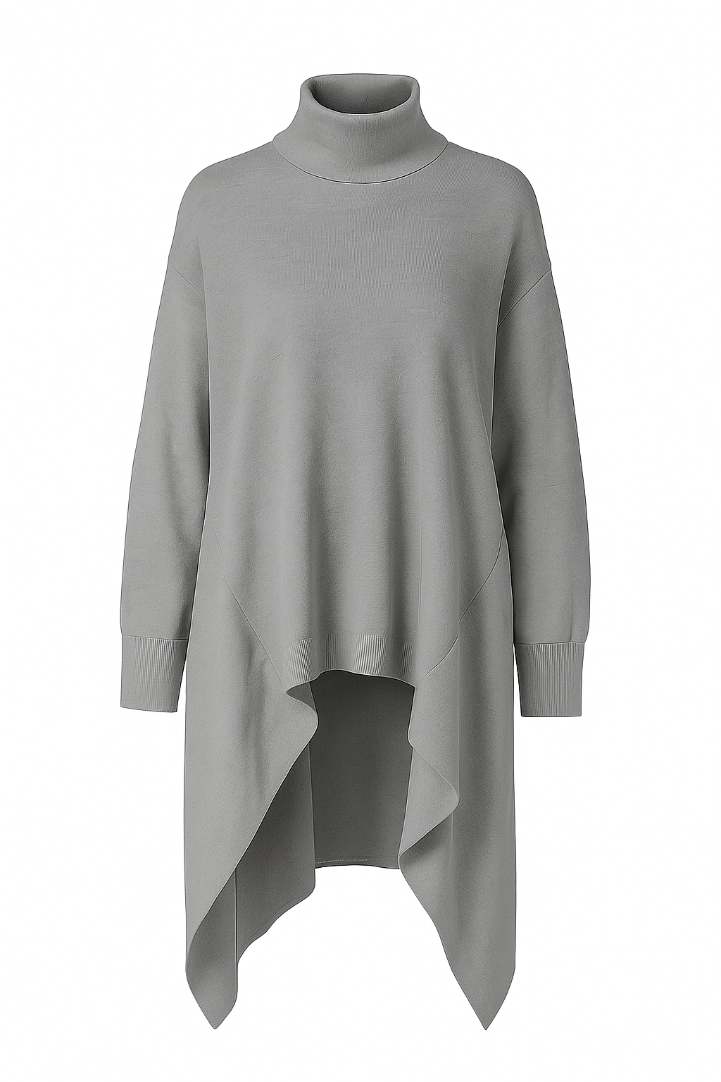 Asymmetrical knit sweater