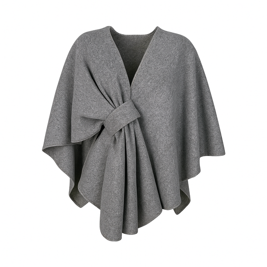 Knit pancho
