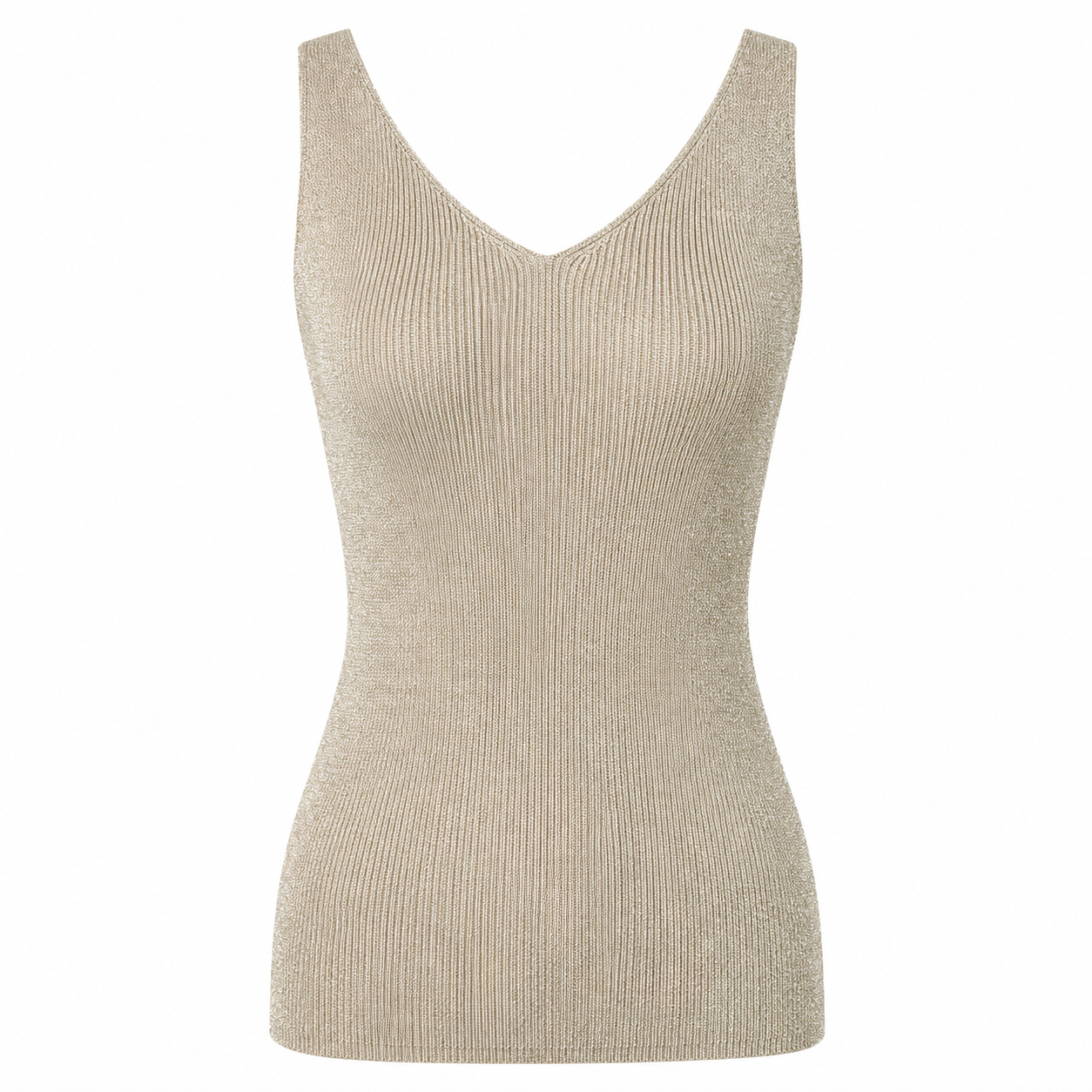Metallic sleeveless top 