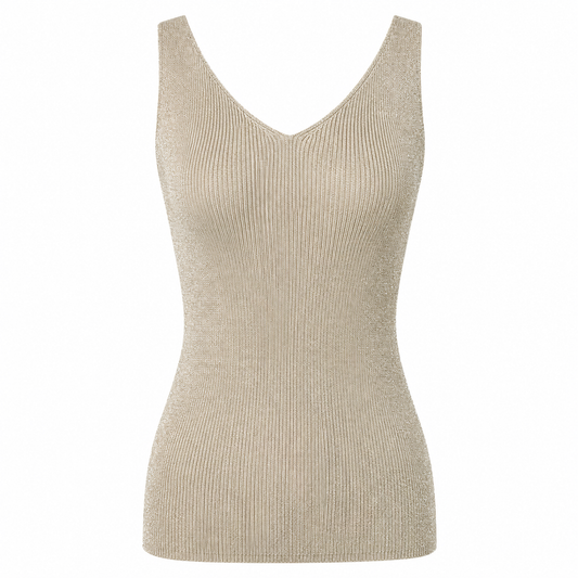 Metallic sleeveless top 