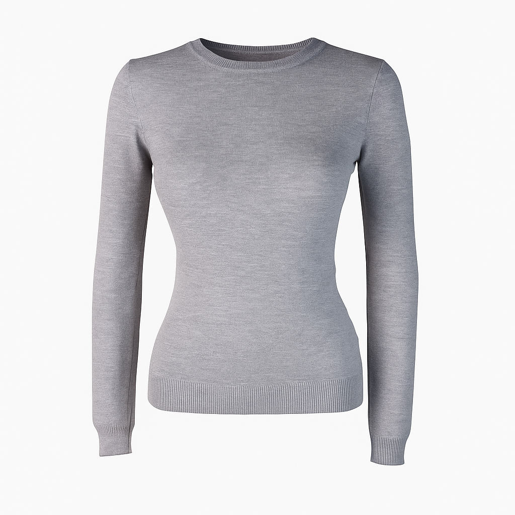 Basic round neck knit sweater Sunny