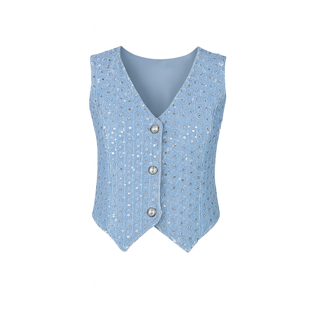 Denim waistcoat