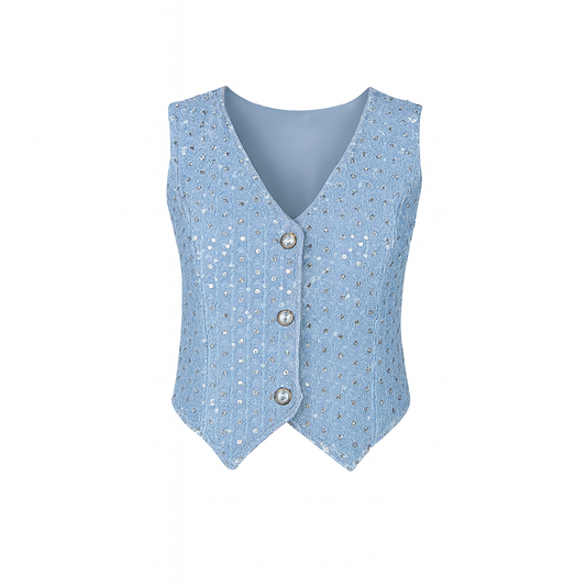 Denim waistcoat