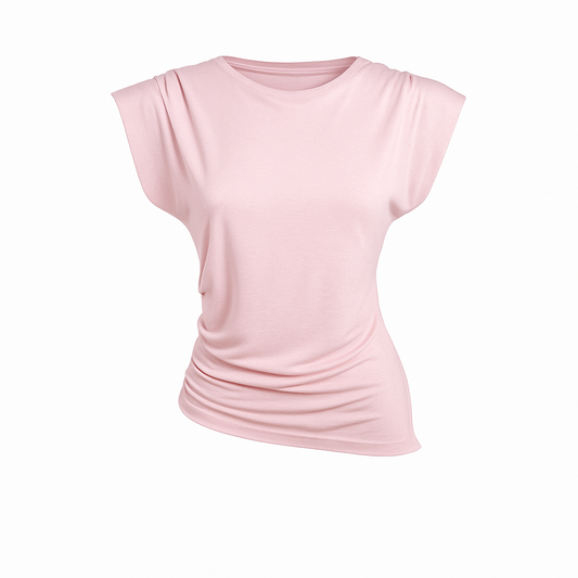 Top with padded shoulders
