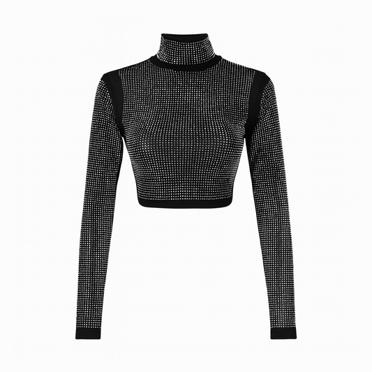Black and silver top