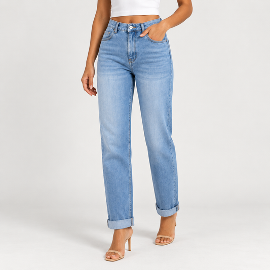 Mom-Fit Light Blue Jeans 
