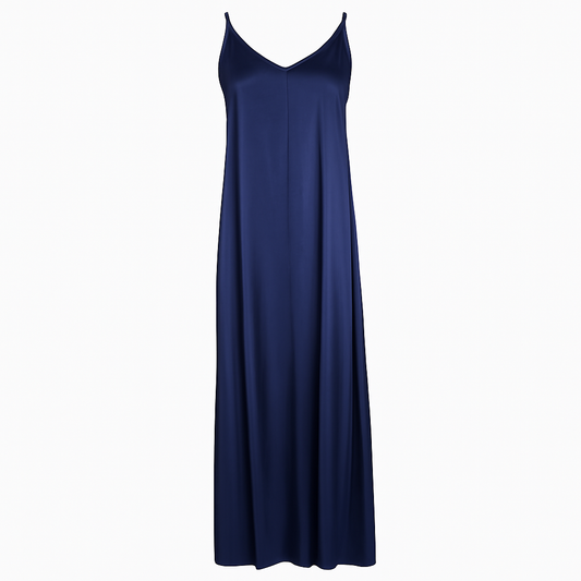 Flowing midi dress dark Blue Navy