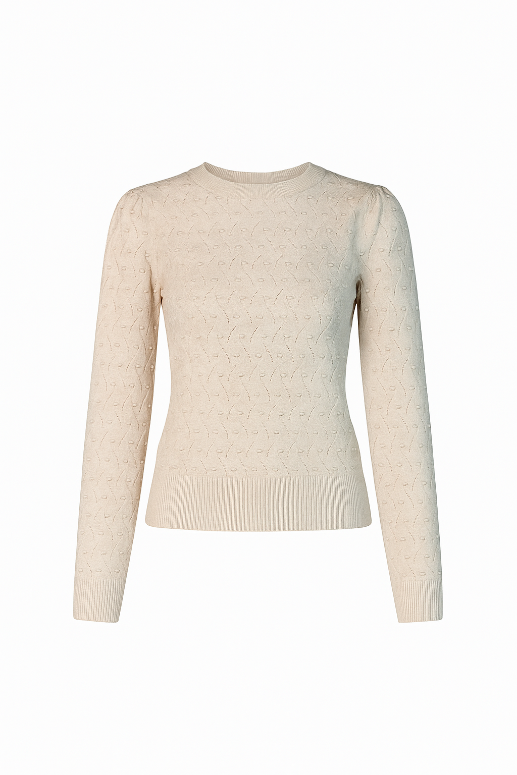 Simple knit sweater with dots