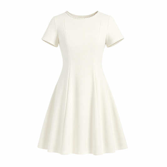 Flare dress with rhinestones