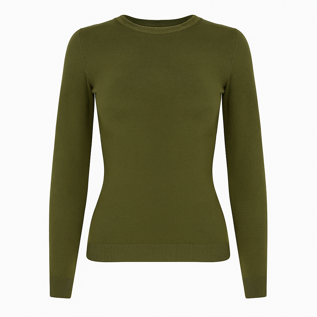Basic round neck knit sweater Sunny