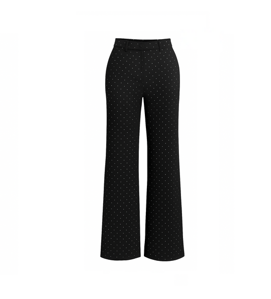 Studded black trousers
