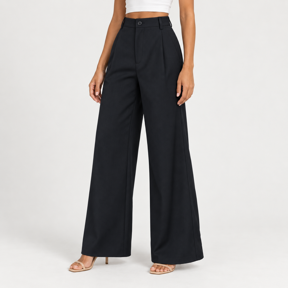 Regular-Fit Trousers – Black & Grey 