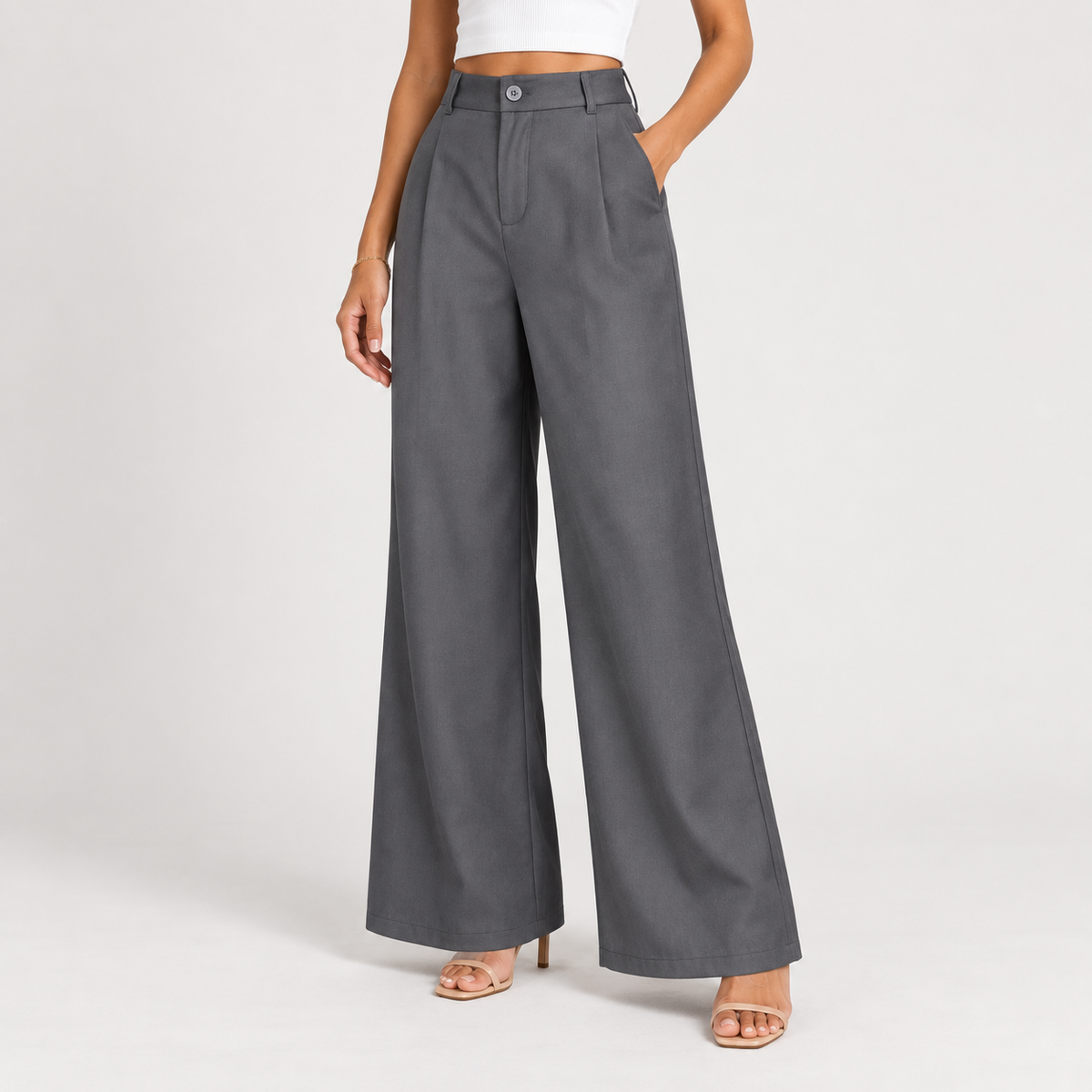 Regular-Fit Trousers – Black & Grey 