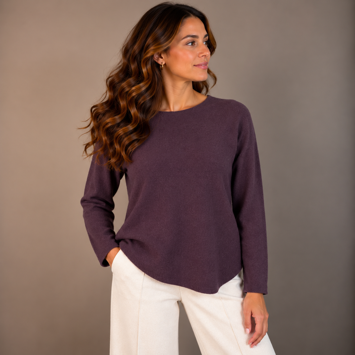 Round-Neck Knit – Winter Colors – alternate view 4