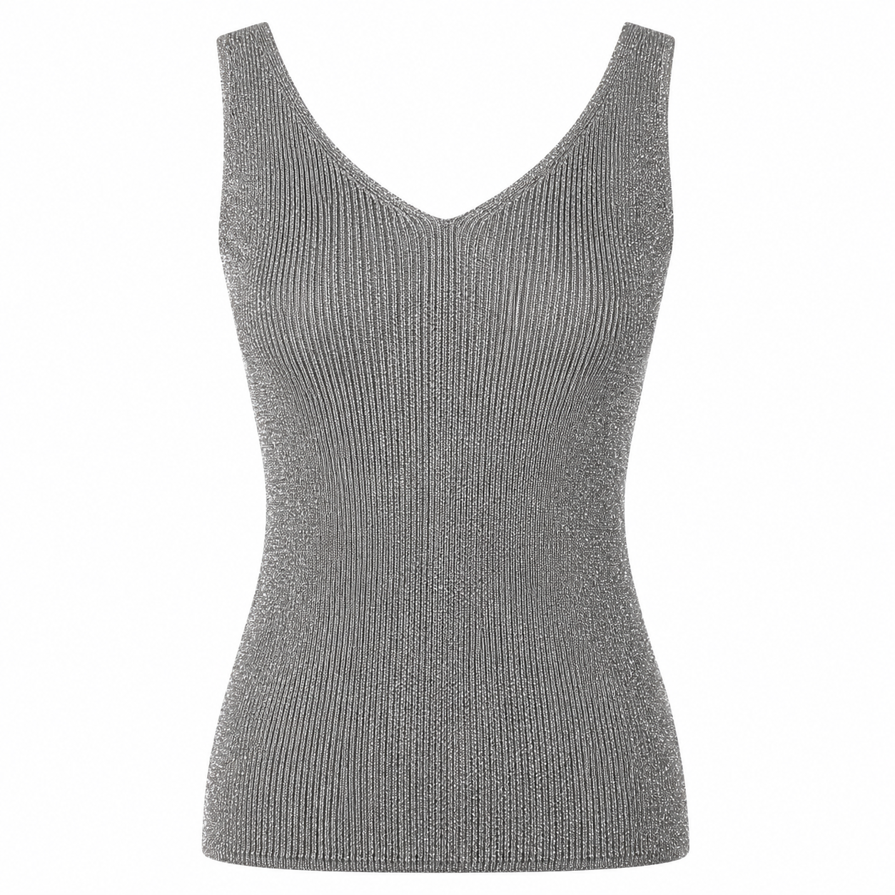 Metallic sleeveless top 