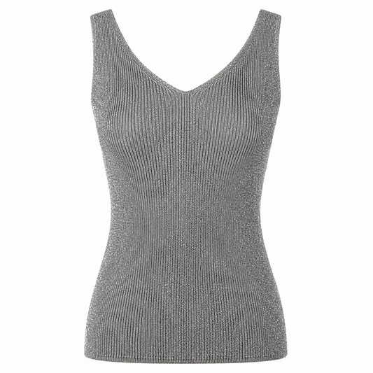Metallic sleeveless top 