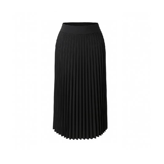 Pleated black skirt