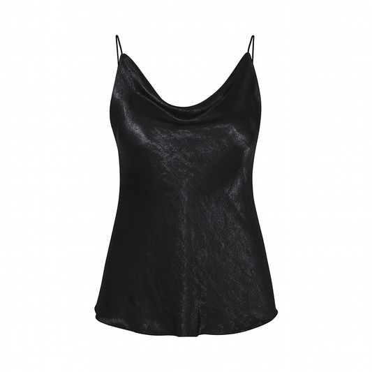 Black sleeveless top