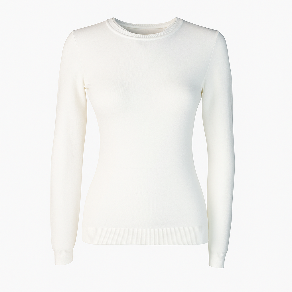 Basic round neck knit sweater Sunny