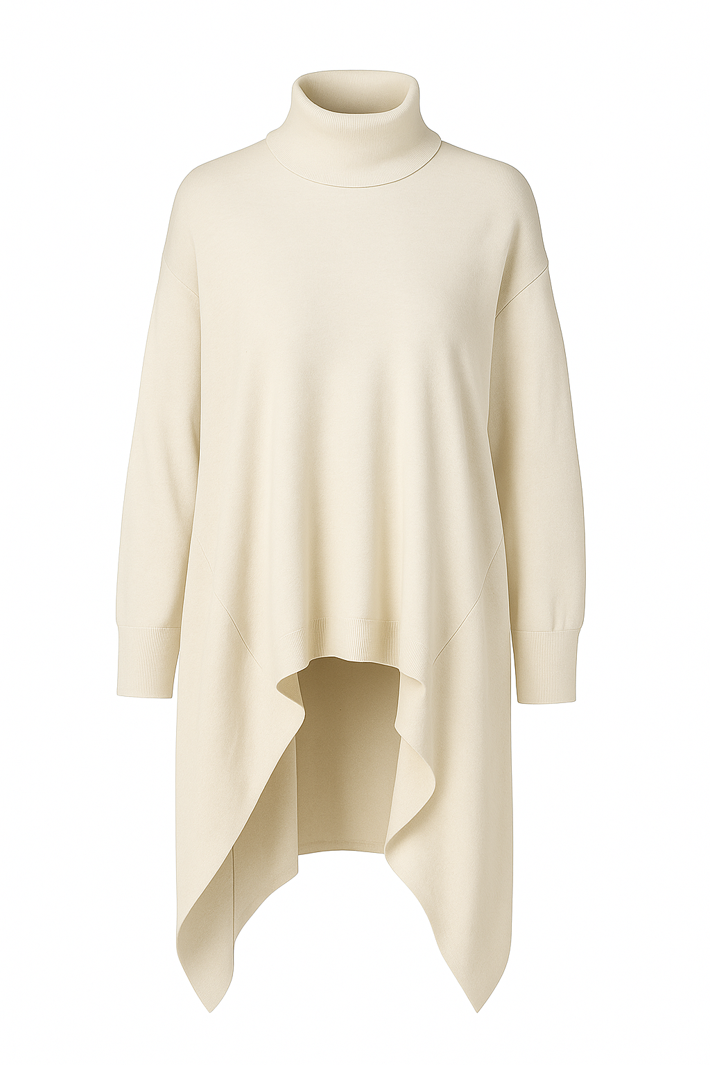 Asymmetrical knit sweater