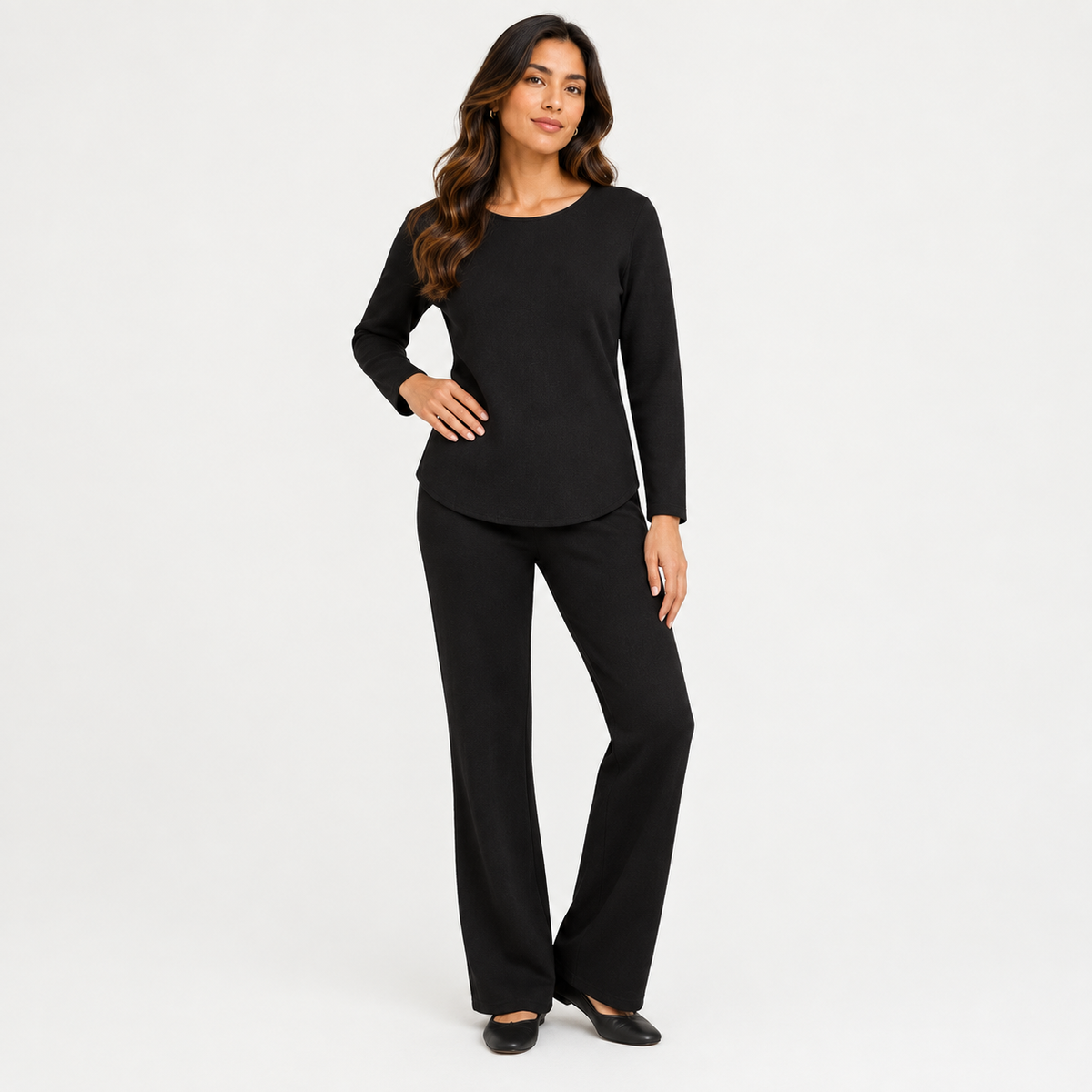 Wool plain set (pants) 