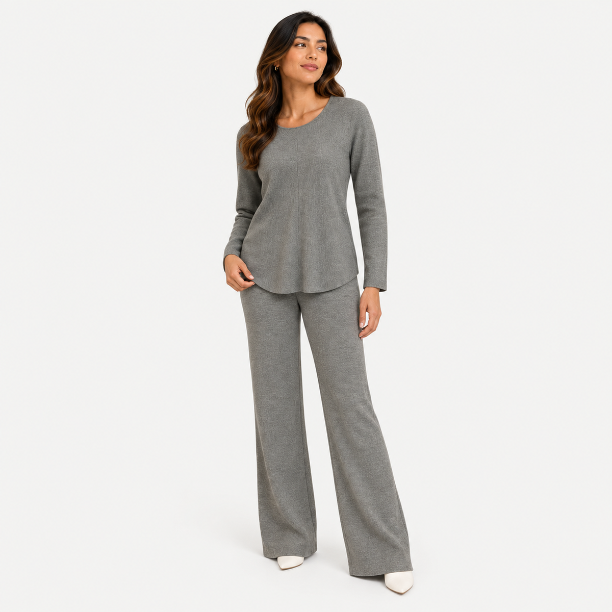 Wool plain set (pants) 