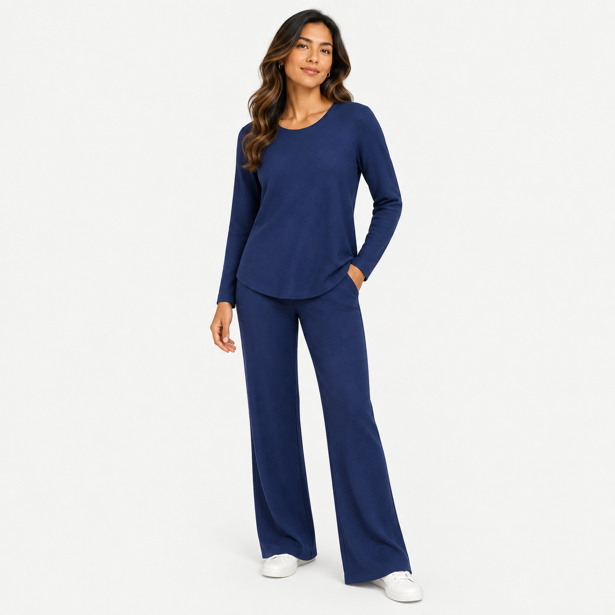 Wool plain set (pants) 