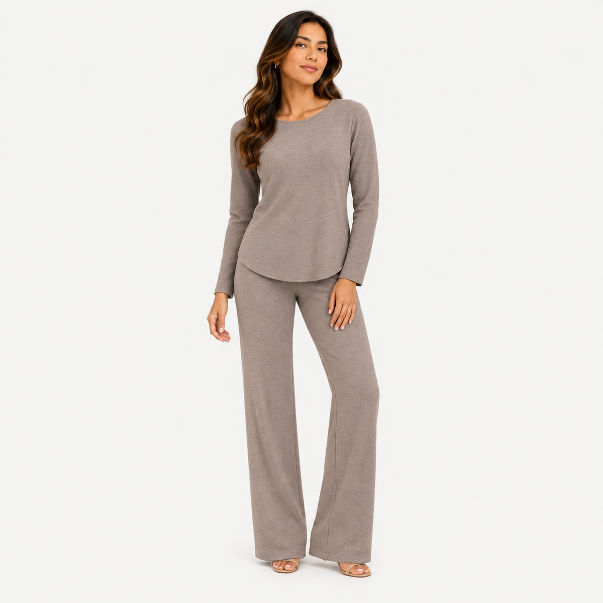 Wool plain set (pants) 