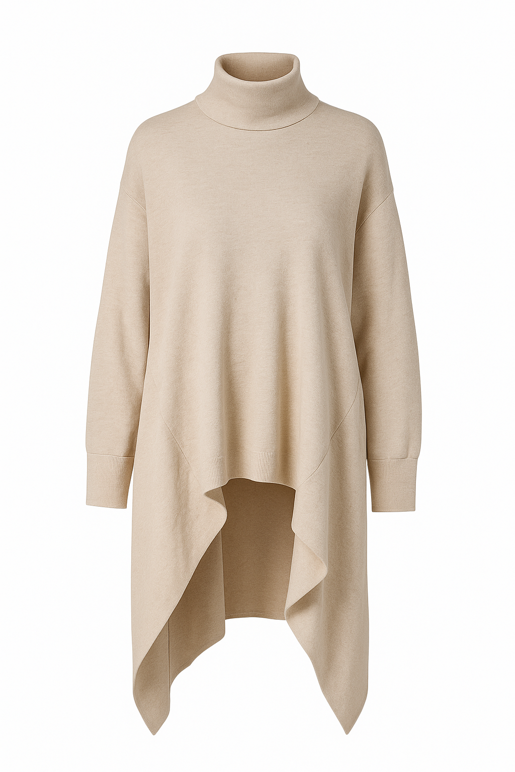 Asymmetrical knit sweater