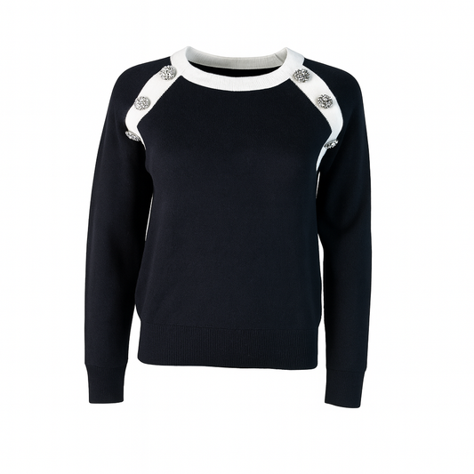 Knit with rhinestones