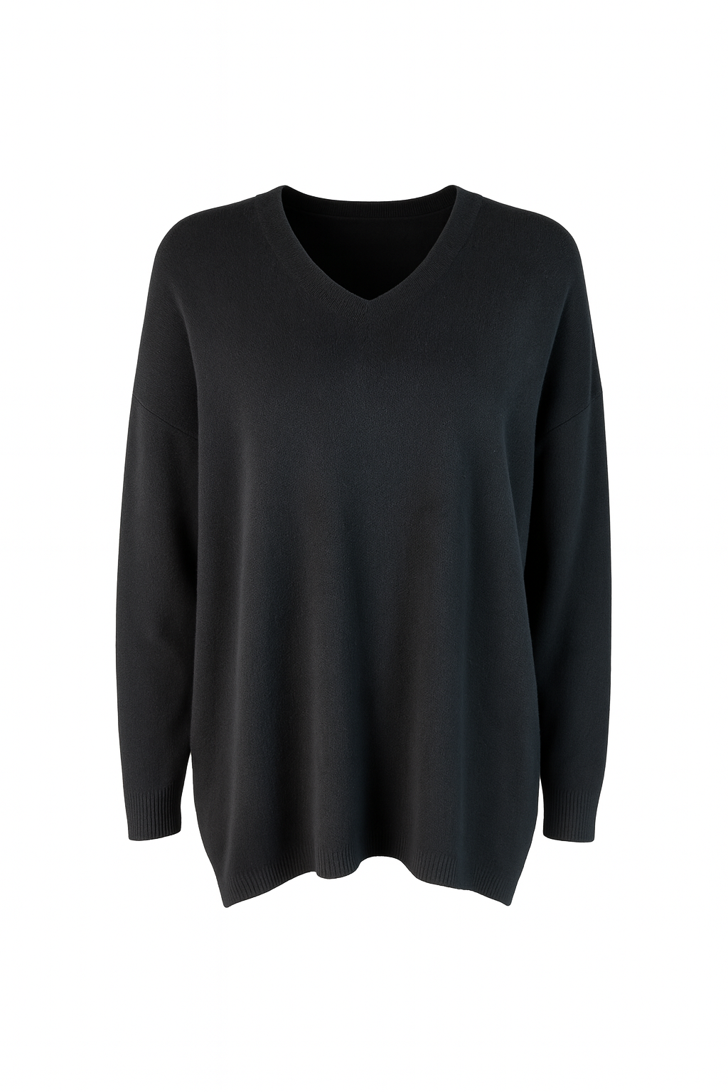 Vneck plain knit