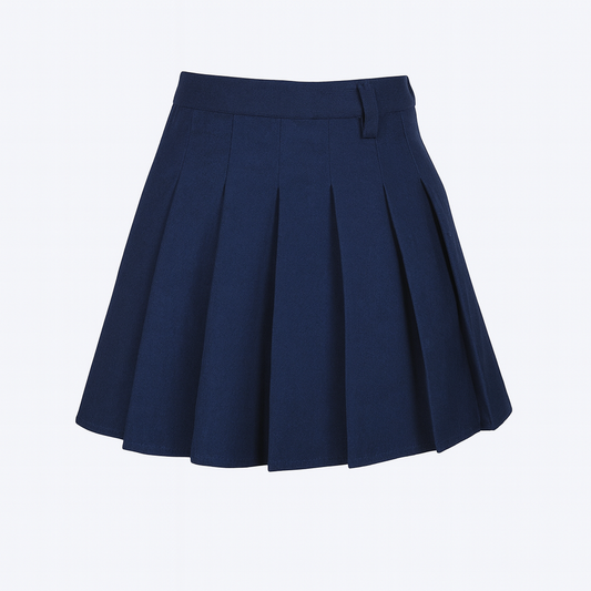 Pleated short skort