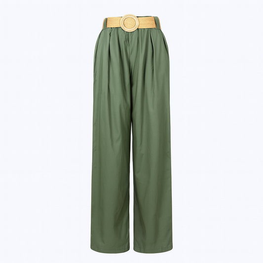 Wide legs Pants with belt