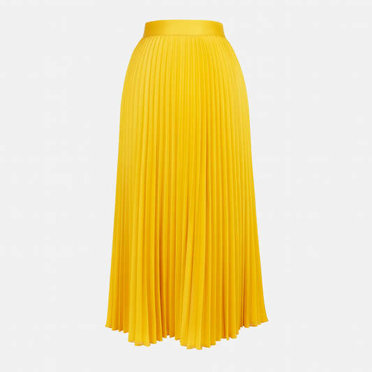 Pleated maxi skirt